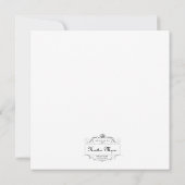 Vintage Ostern-Kanincheneinladung Einladung (Rückseite)