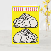 Vintage Ostern Karte (Gelbe Blume)
