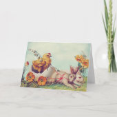 Vintage Ostern Karte (Vorderseite)