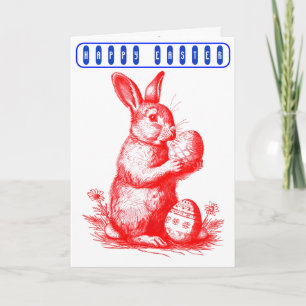 Vintage Ostern Karte
