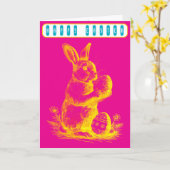 Vintage Ostern Karte (Gelbe Blume)