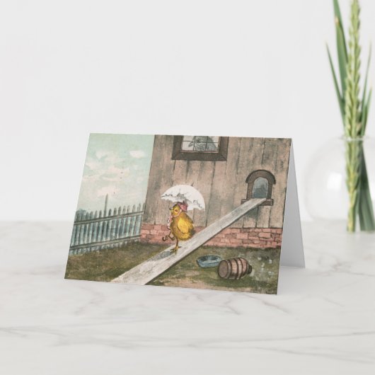 VINTAGE OSTERN-KARTE FEIERTAGSKARTE (Vorderseite)