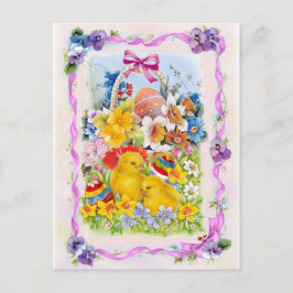 Vintage Ostern-Karte Feiertagspostkarte