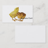 Vintage Ostern-Küken Visitenkarte (Vorne/Hinten)