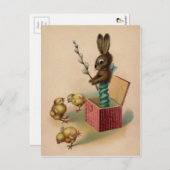 Vintage Ostern Postkarte (Vorne/Hinten)