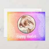 Vintage Ostern Postkarte (Vorne/Hinten)