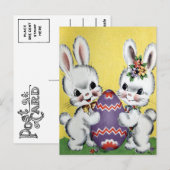 Vintage Ostern Postkarte (Vorne/Hinten)