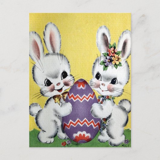 Vintage Ostern Postkarte (Vorderseite)