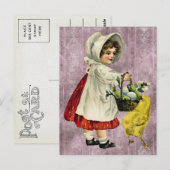 Vintage Ostern Postkarte (Vorne/Hinten)