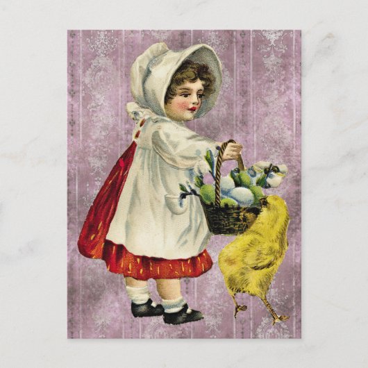 Vintage Ostern Postkarte (Vorderseite)