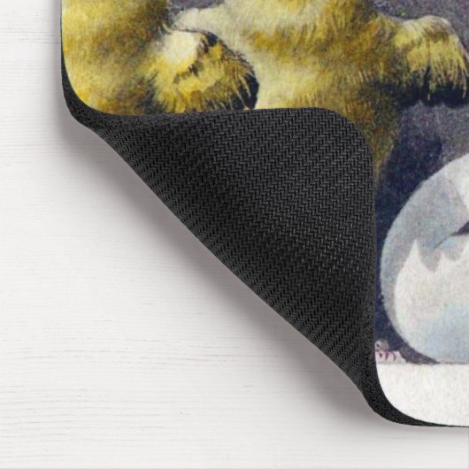 Vintage Ostern Postkarte Mousepad (Ecke)