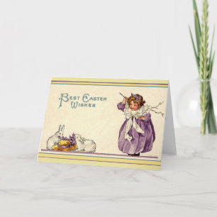 Vintage Ostern-Wünsche, Feiertagskarte