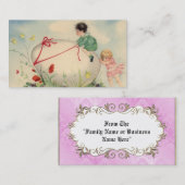 Vintage Osternminigekritzel-Gruß-Karte Visitenkarte (Vorne/Hinten)