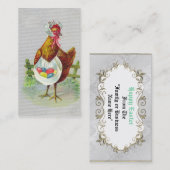 Vintage Osternminigekritzel-Grußkarten Visitenkarte (Vorne/Hinten)