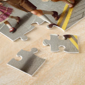Vintage-Osterparade Retro-Frühlingsfeier Puzzle (Seite)