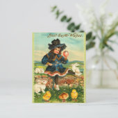 Vintage Osterpostkarte Feiertagspostkarte (Stehend Vorderseite)