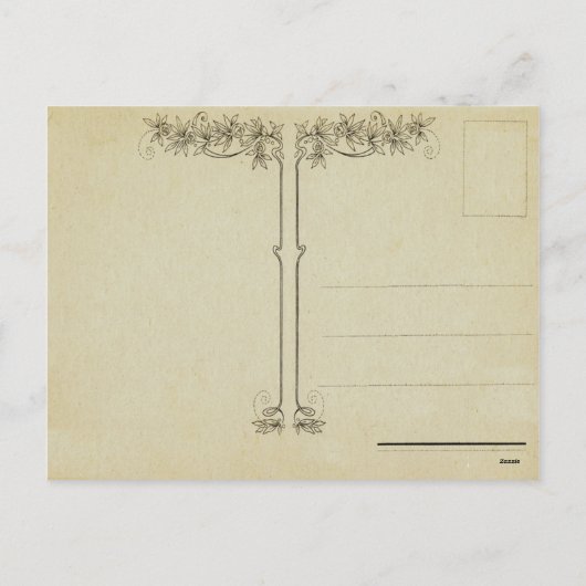 Vintage Osterpostkarte Feiertagspostkarte (Rückseite)