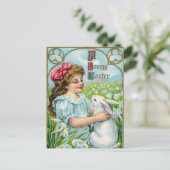 Vintage Osterpostkarte Feiertagspostkarte (Stehend Vorderseite)