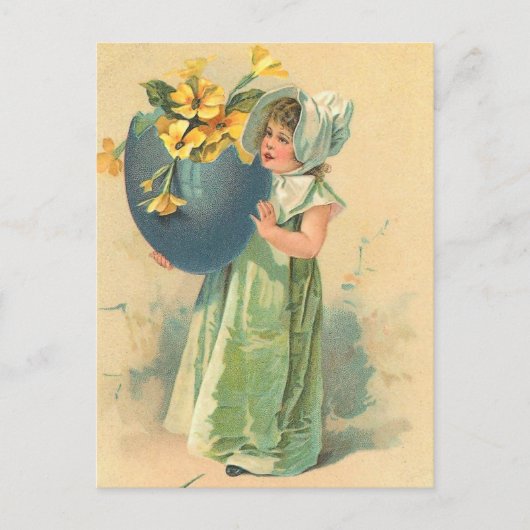 Vintage Osterpostkarte Feiertagspostkarte (Vorderseite)