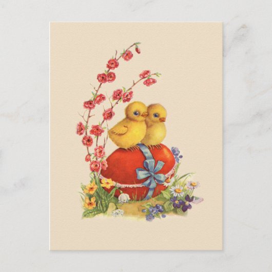 Vintage Osterpostkarte Feiertagspostkarte (Vorderseite)