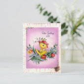 Vintage Osterpostkarte Feiertagspostkarte (Stehend Vorderseite)