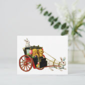 Vintage Osterpostkarte Feiertagspostkarte (Stehend Vorderseite)