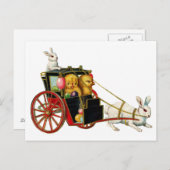 Vintage Osterpostkarte Feiertagspostkarte (Vorne/Hinten)