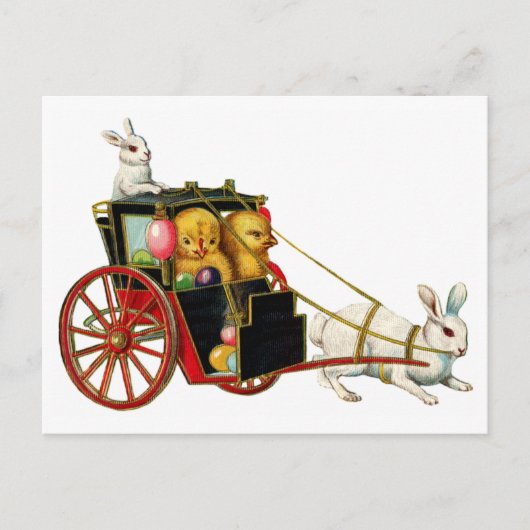 Vintage Osterpostkarte Feiertagspostkarte (Vorderseite)