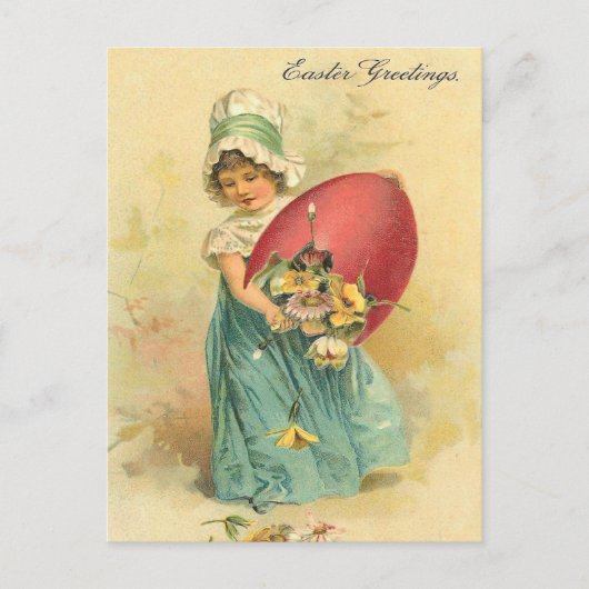 Vintage Osterpostkarte Feiertagspostkarte (Vorderseite)