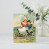 Vintage Osterpostkarte Feiertagspostkarte (Stehend Vorderseite)