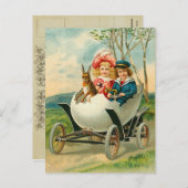 Vintage Osterpostkarte Feiertagspostkarte (Vorne/Hinten)