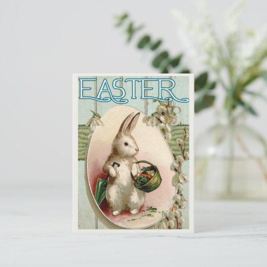 Vintage Osterpostkarte Postkarte (Stehend Vorderseite)