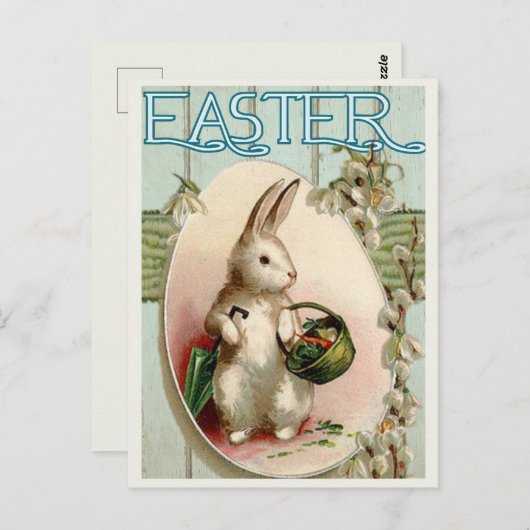 Vintage Osterpostkarte Postkarte (Vorne/Hinten)