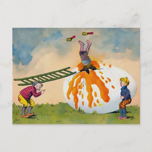 Vintage Osterpostkarte Postkarte (Vorderseite)