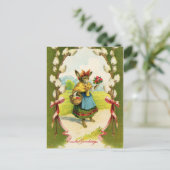 Vintage Osterrainenstare Postkarte (Stehend Vorderseite)