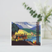 Vintage Österreich Alpen Reisen Postkarte (Stehend Vorderseite)