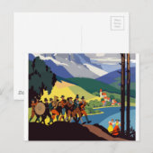 Vintage Österreich Alpen Reisen Postkarte (Vorne/Hinten)