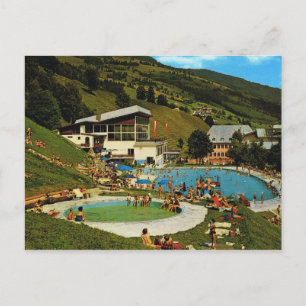 Vintage Österreich, Salbach Schwimmbad, Tirol Postkarte