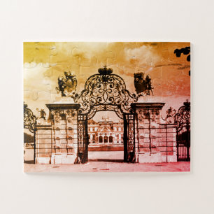 Vintage Österreich Wien Belvedere Burgtor Puzzle