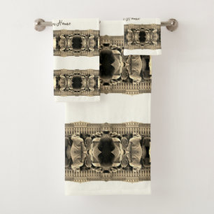Vintage Österreich Wien Schönbrunn Häuser Badhandtuch Set