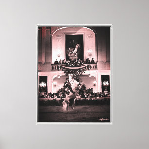 Vintage Österreich Wien Spanische Courbette Leinwanddruck