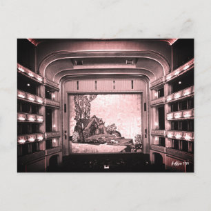 Vintage Österreich Wien Staatsoper Oper innen Postkarte
