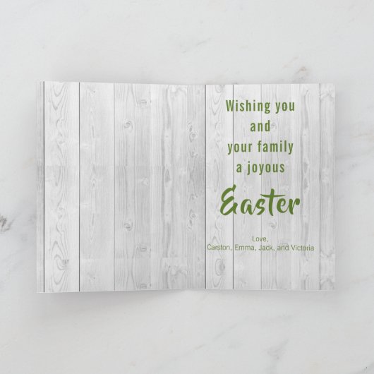 Vintage Osterreise Feiertagskarte (Innenseite)