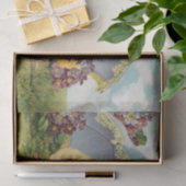 Vintage Osterschlösser und Umbrella-Decoupage Seidenpapier (Geschenk)