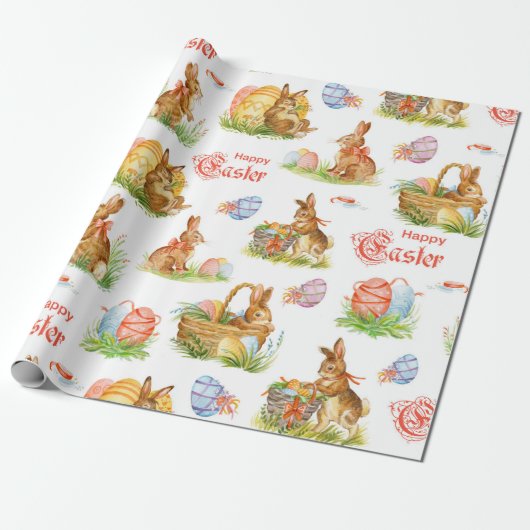 Vintage Ostersonnenkörbe Geschenkpapier (Ungerollt)