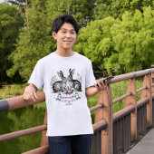 Vintage Ostersonnenpaarung mit Eiern T-Shirt