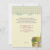 Vintage Ostersonnige Einladung (Rückseite)