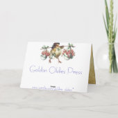 Vintage Osterstäbchen Feiertagskarte (Rückseite)