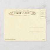 Vintage Osterstäbchen Feiertagspostkarte (Rückseite)