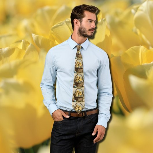 Vintage Osterstäbchen Krawatte